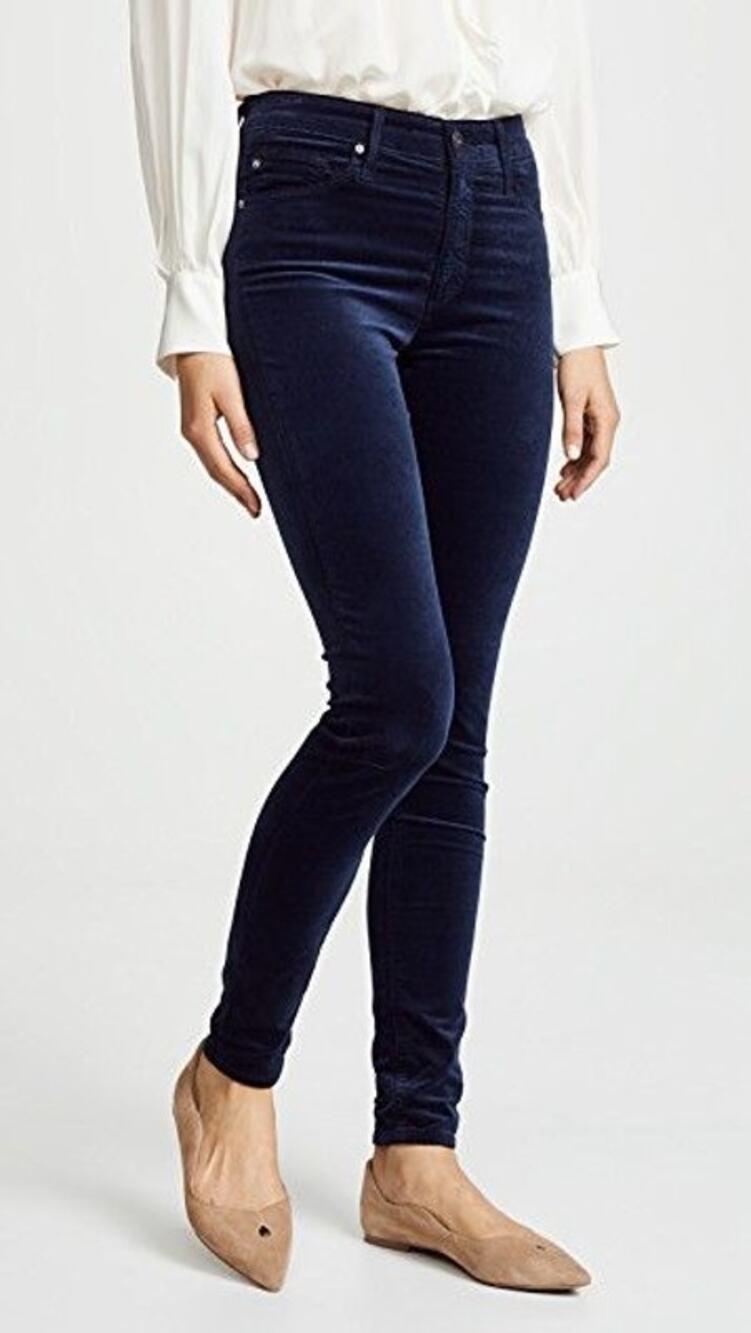 NWT Levi’s 721 Navy Velvet High Rise Skinny Jeans 28x30 Holiday Winter Fall